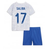 Fotbalové Dres Francie William Saliba #17 Dětské Venkovní MS 2022 Krátký Rukáv (+ trenýrky)